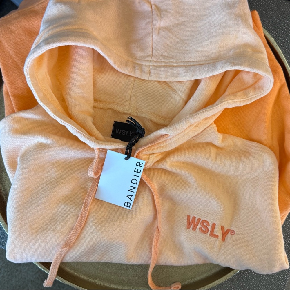 Bandier WSLY Peach ombré Hoodie